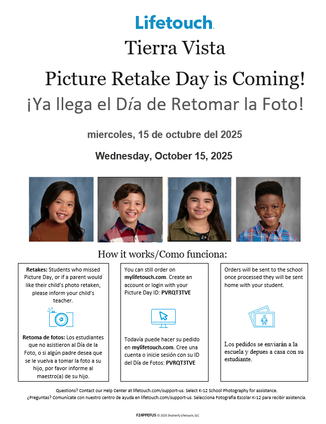 Picture Retakes/Retoma de fotos